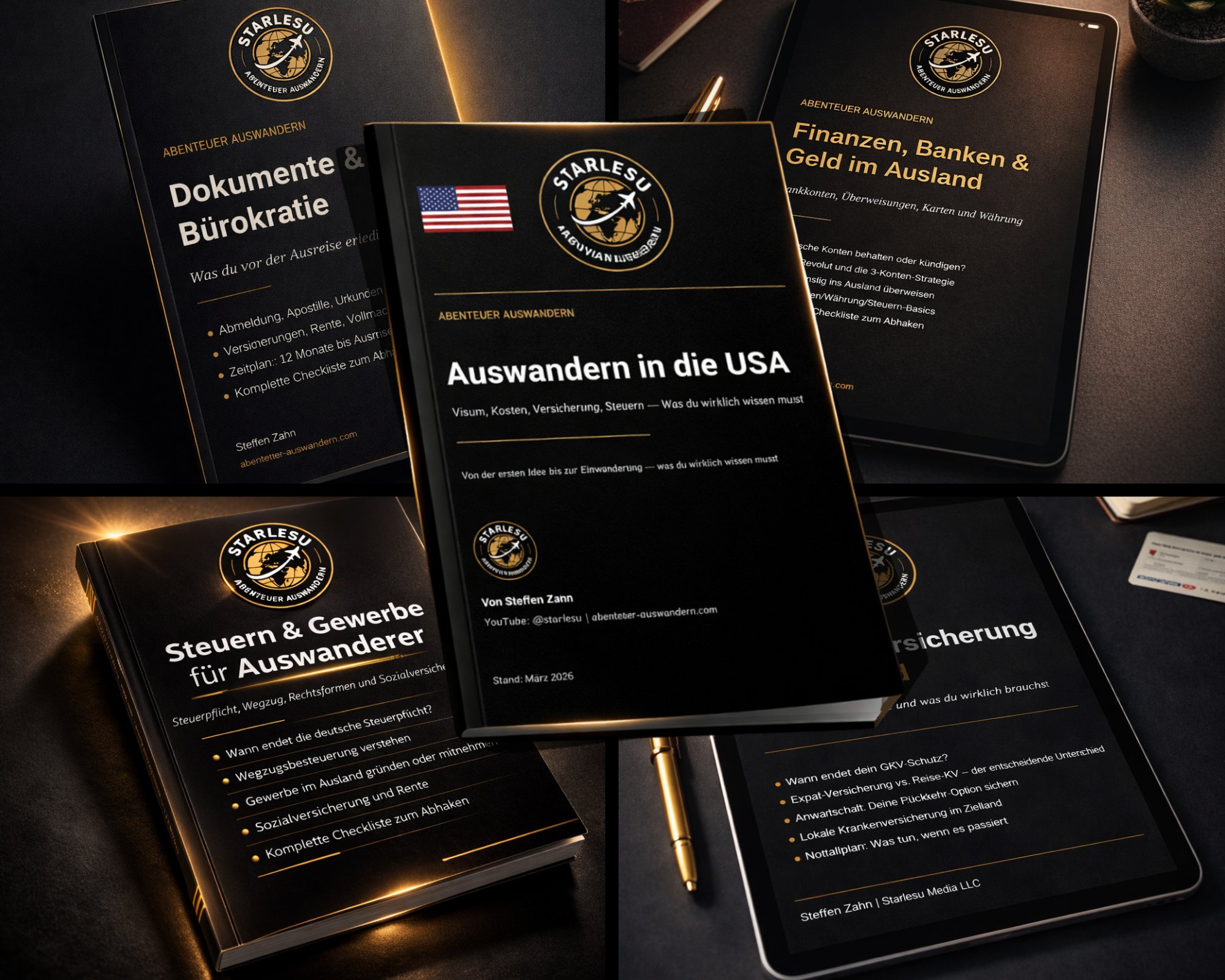 USA Komplett-Paket: 4 Themen-Guides + USA Länder-Guide